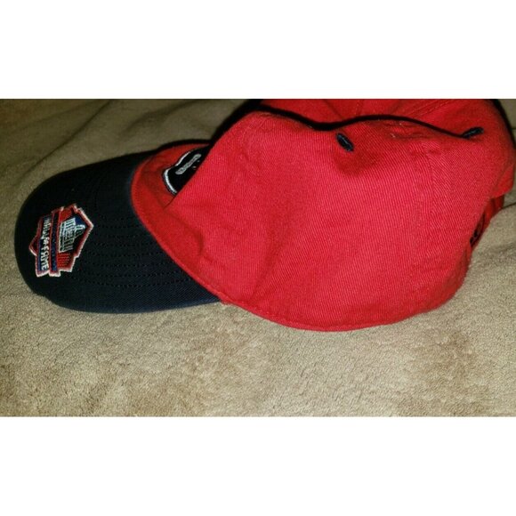 Reebok PRO FOOTBALL HALL OF FAME Canton Ohio  HAT Baseball Cap NFL RED W/BLUE - Picture 4 of 11